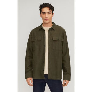 EVERLANE heathered green The Heavyweight Overshirt | Uniform men's medium